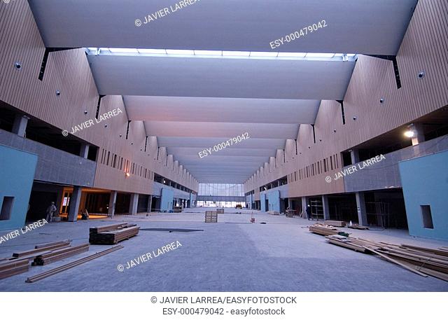 Bilbao exhibition centre -BEC- under construction. Barakaldo, Biscay. Euskadi, Spain