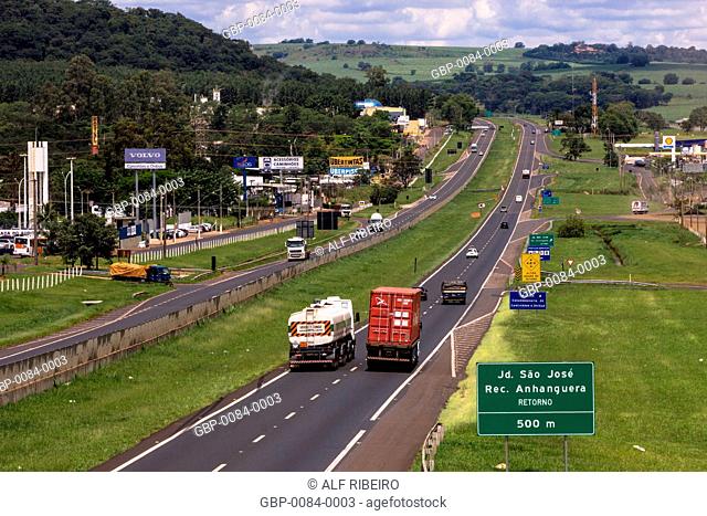 Anhanguera, Highway, movement, SP-330, Ribeirão Preto, São Paulo, Brazil