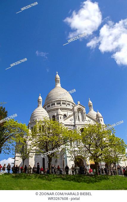 Die Basilika Sacre Coeur in Paris, Frankreich