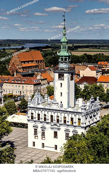 Europe, Poland, Kuyavian-Pomeranian Voivodeship, Chelmno - town hall