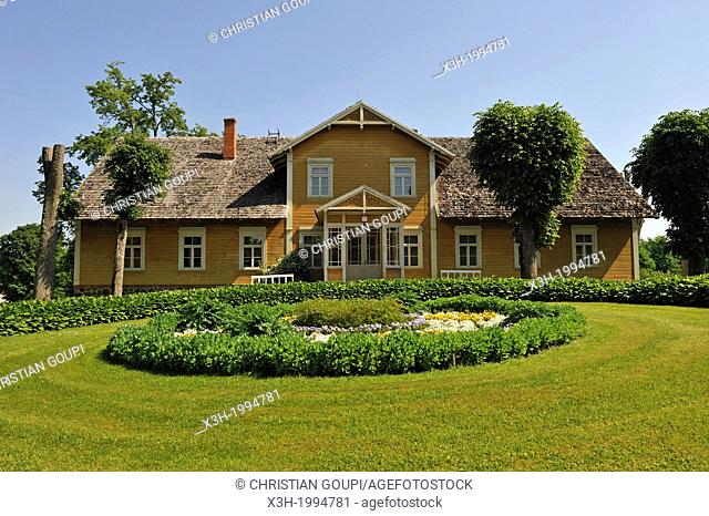 new living house of estate manager, Turaida Museum Reserve, Sigulda, Gauja National Park, Vidzeme Region, Latvia, Baltic region, Northern Europe