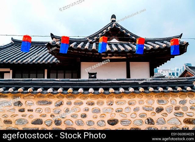 Korean traditional house Hanok in Seoul, Korea