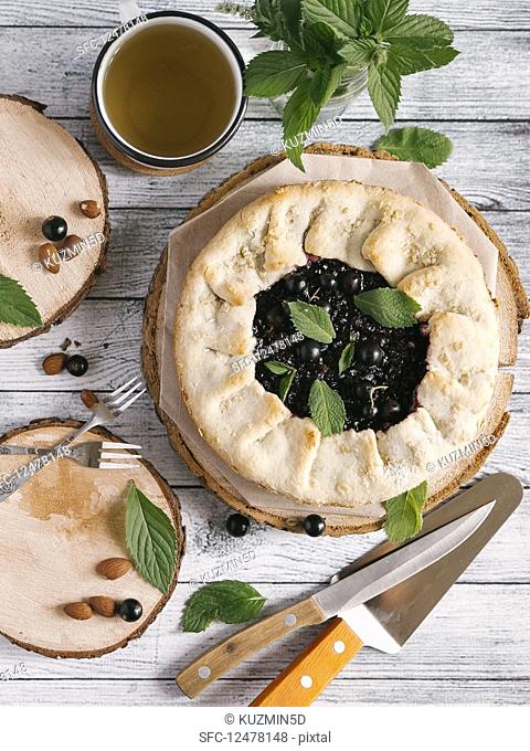Blackcurrant pie