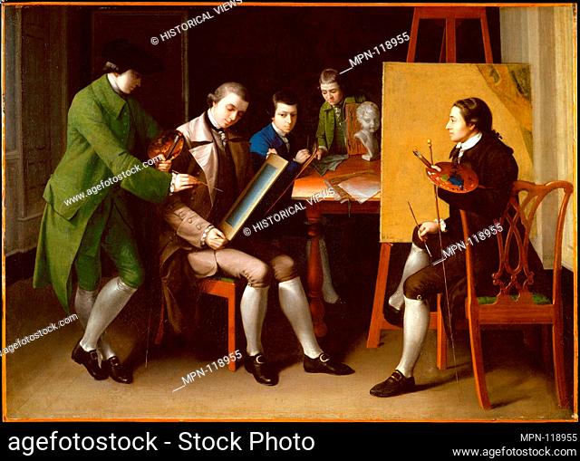 The American School. Artist: Matthew Pratt (1734-1805); Date: 1765; Medium: Oil on canvas; Dimensions: 36 x 50 1/4 in. (91.4 x 127