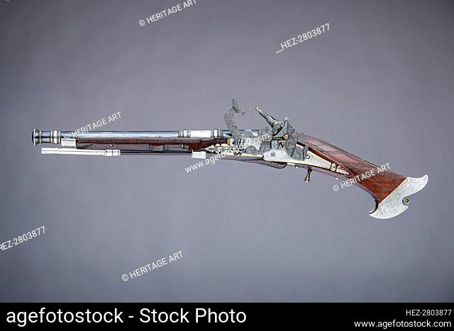 Snaphaunce Pistol Made for Wilhelm, Duke of Kurland, Scottish, dated 1615. Creator: Unknown