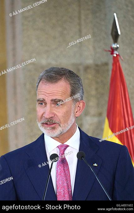 King Felipe VI of Spain attends Delivery of the National Culture Awards 2020 at The Prado Museum on July 13, 2022 in Madrid, Spain