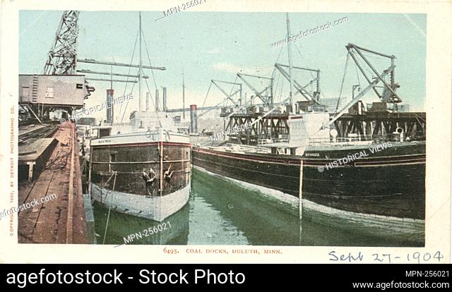 Coal Docks, Duluth, Minn. Detroit Publishing Company postcards 6000 Series. Date Issued: 1898 - 1931 Place: Detroit Publisher: Detroit Publishing Company Date...