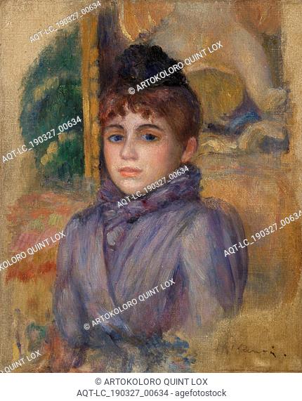 Pierre-Auguste Renoir: Portrait of a Young Woman (Portrait de jeune femme), Pierre-Auguste Renoir, c. 1885, Oil on canvas, Overall: 11 1/4 x 9 1/4 in