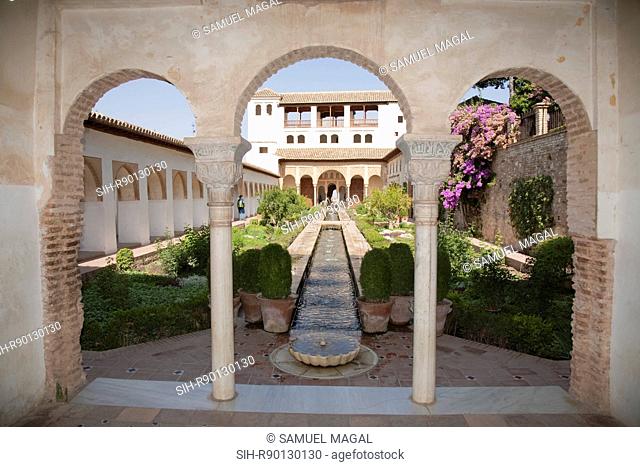 Generalife Palace was the summer palace and country estate of the Nasrid Sultans of Granada. The palace and gardens were built during the reign of Muhammad III...