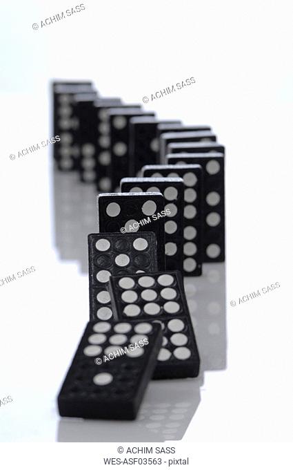Falling Row of Dominoes