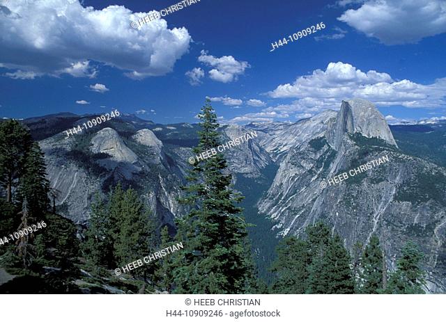 Glacier Point, Yosemite N.P., California, USA, United States, America, Glacier Point, Half dome, Yosemite Valley, National Park, Sierra Nevada
