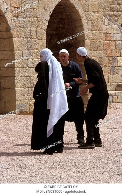 Dar El Baraniyyeh - Al Midan - Lebanese people in the rectangular courtyard of the Emir Bechir palace