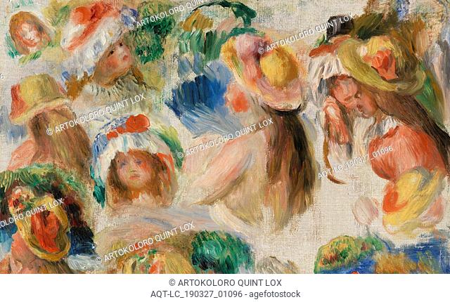 Pierre-Auguste Renoir: Study of Heads (Ã‰tude de tÃªtes), Pierre-Auguste Renoir, 1890s, Oil on canvas, Overall: 18 1/8 x 14 15/16 in. (46 x 38 cm)