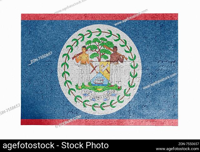 Large jigsaw puzzle of 1000 pieces - flag - Belize