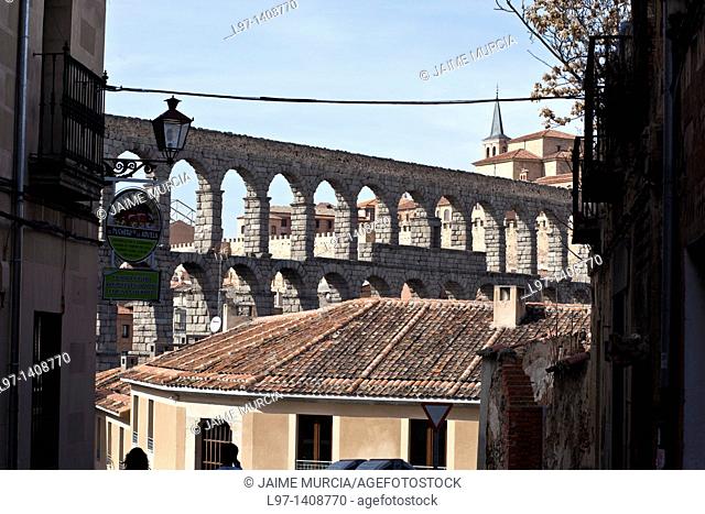 View of the Aqueduct of Segovia