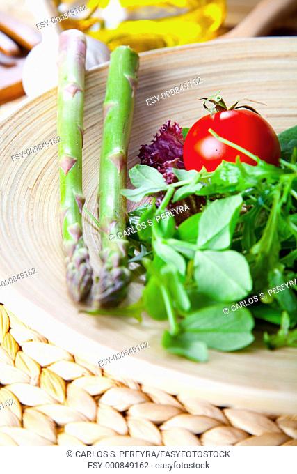 mediterranean salad with organic ingredients