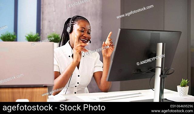 Online Virtual Training Conference Webinar. African Woman Interview