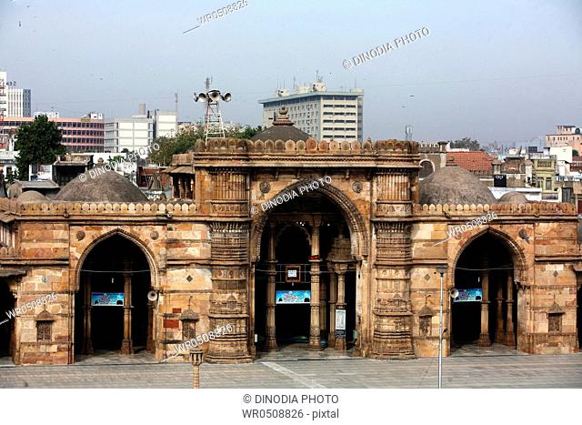 Teen darwaza of jama masjid in 1423 AD , Ahmedabad , Gujarat , India