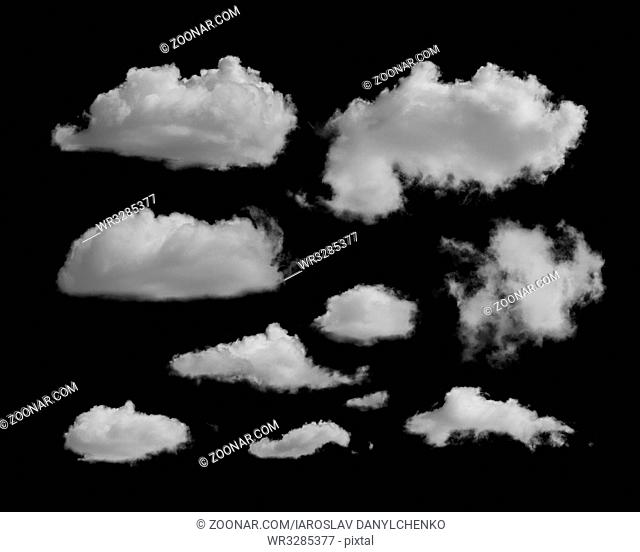 Abstract design, pattern of white clouds on a dark background.can be used as a background for your ideas