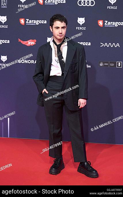 Ander Puig attends Feroz Awards 2023 - Red Carpet at Auditorium on January 28, 2023 in Zaragoza, Spain