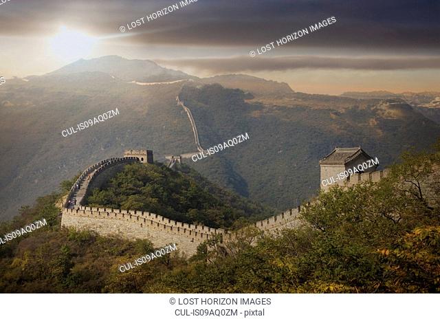 View of The Great Wall at Mutianyu, Bejing, China