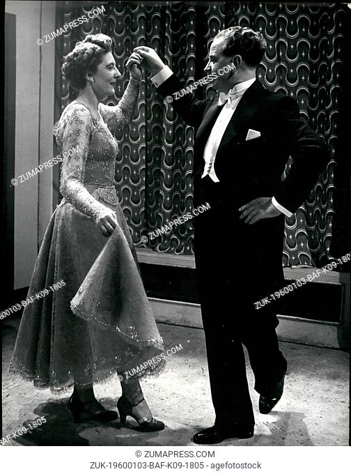 Feb. 24, 1962 - Sydney and Mary Thompson are in position ready to start A Waltz for The Queen Facing each other they hold hands and shoulder