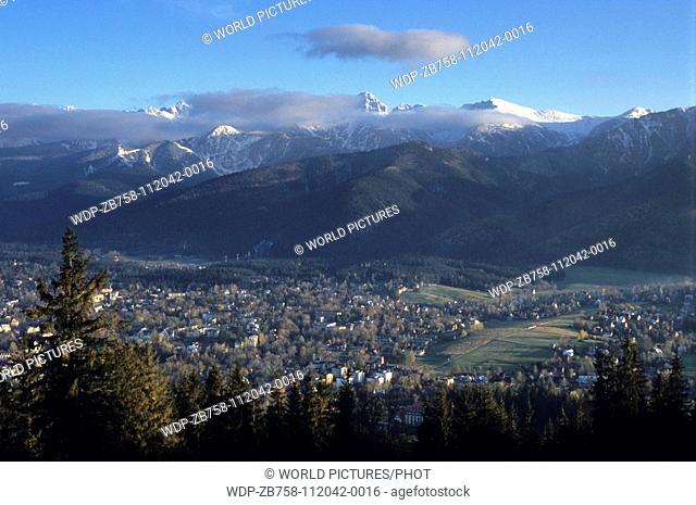 View from Mount Gubalowka, Zakopane, the Tatra Mountains, Poland Date: 08 04 2008 Ref: ZB758-112042-0016 COMPULSORY CREDIT: World Pictures/Photoshot