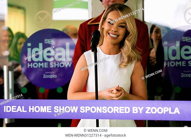 Katie Piper, Fred Sirieix and Martin Lewis officially open the Ideal Home Show sponsored by Zoopla at Olympia London. Celebrities take part in the launch the...