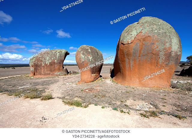 Murphys Haystacks are inselberg rock formations located between Streaky Bay and Port Kenny on the Eyre Peninsula in South Australia