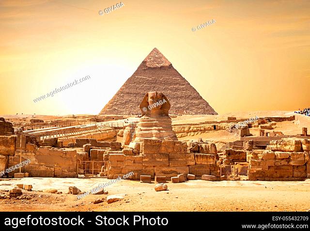 sphinx, pyramid of khafre