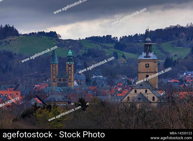 Old town, Golslar, Harz, Lower Saxony, Germany, Europe