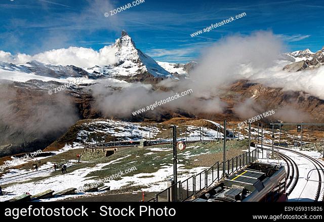 Gornergrat Railway - Zermatt. Gornergratbahn. Switzerland. Schweiz