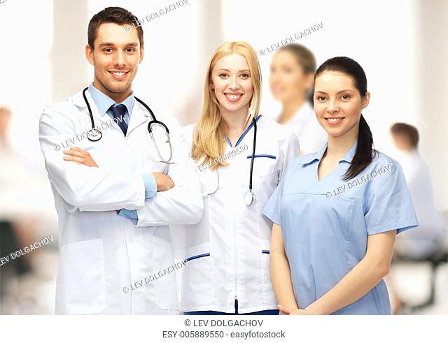 healthcare and medical - young team or group of doctors