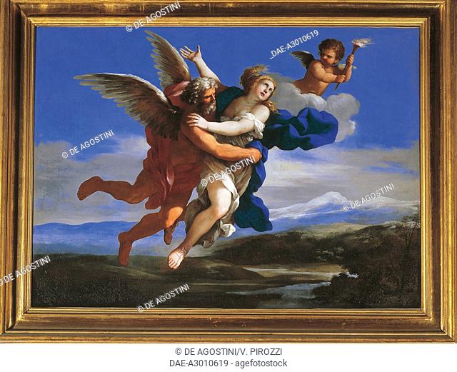 Boreas raping Orizia, by Giovanni Francesco Romanelli (1610-1662), oil on canvas, 98x135 cm. Rome, Galleria Spada (Art Gallery)