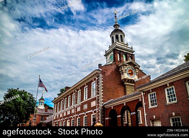 Pennsylvania, PA, USA - Sept 22, 2018: The Independence National Historical Park