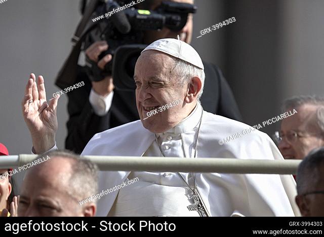 Vatican City, Vatican. 22 June 2022. Pope Francis during his weekly general audience in Saint Peter's Square