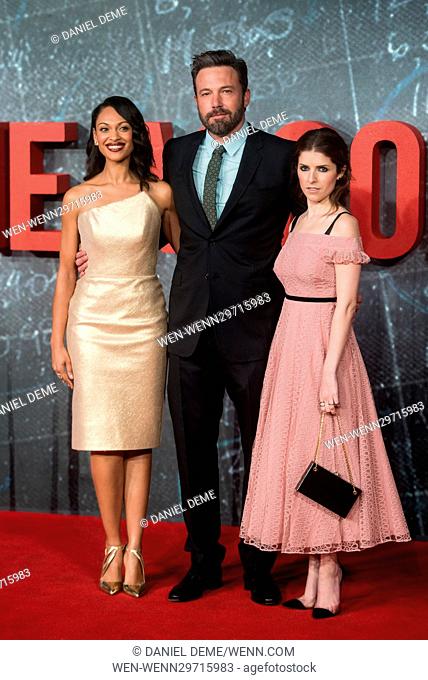 The Accountant Premiere held at the Cineworld Leicester Square. Featuring: Anna Kendrick, Ben Affleck, Cynthia Addai Robinson Where: London