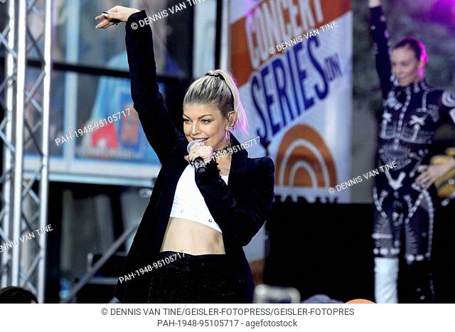Fergie live on stage during the 'NBC Today Show Citi Concert Series' at Rockefeller Plaza on September 22, 2017 in New York City. | usage worldwide