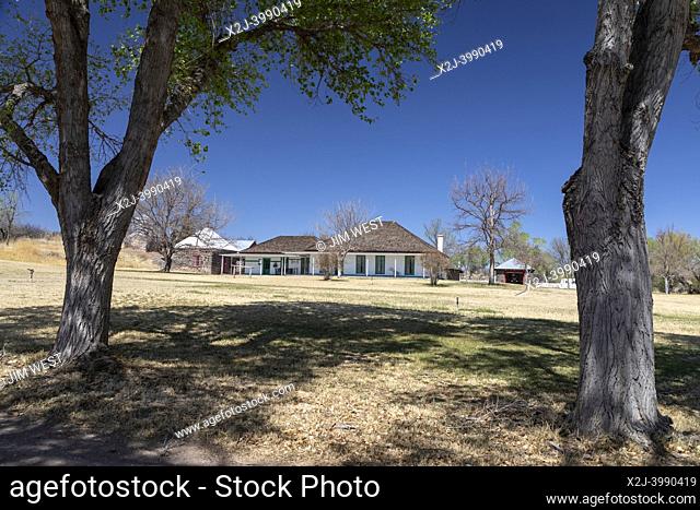 Douglas, Arizona - The Ranch House at Slaughter Ranch, in southeast Arizona on the Mexican border. Originally called the San Bernardino Ranch