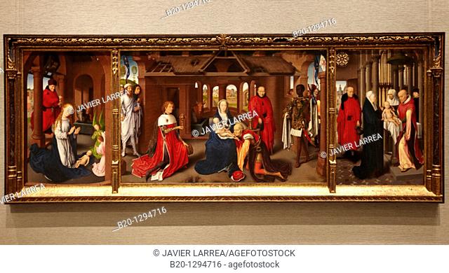 'Nativity. The Adoration of the Magi. Purification', triptych by Hans Memling, Prado Museum, Madrid, Spain