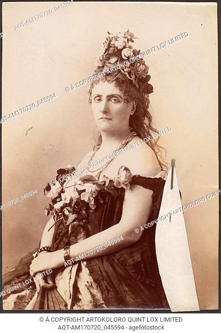 [Countess de Castiglione], 1895, Albumen silver print from glass negative, Approximately 14.3 x 9.9 cm (5 5/8 x 3 7/8 in