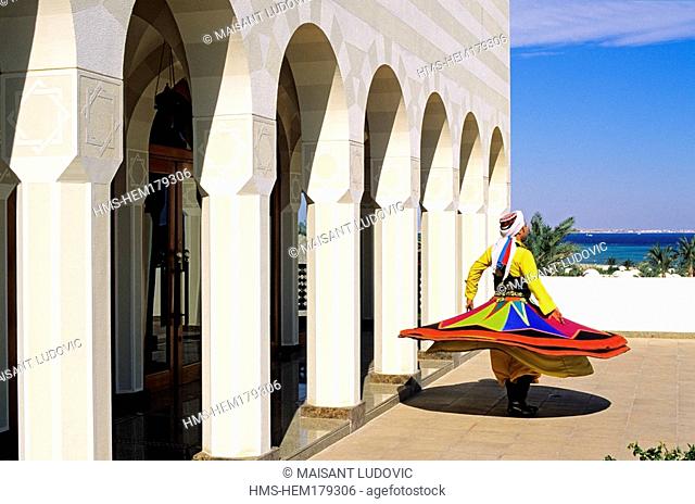 Egypt, Hurghada, The Oberoi Hotels & Resort, Sahl Hasheesh 5 star hotel, whirling dervish