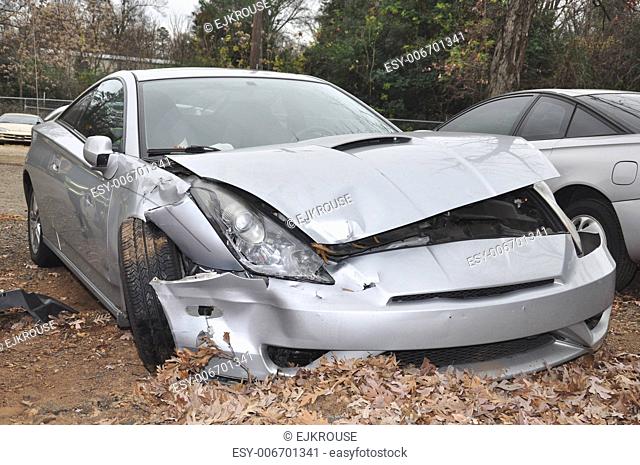 Front end collision of a Toyota Celica