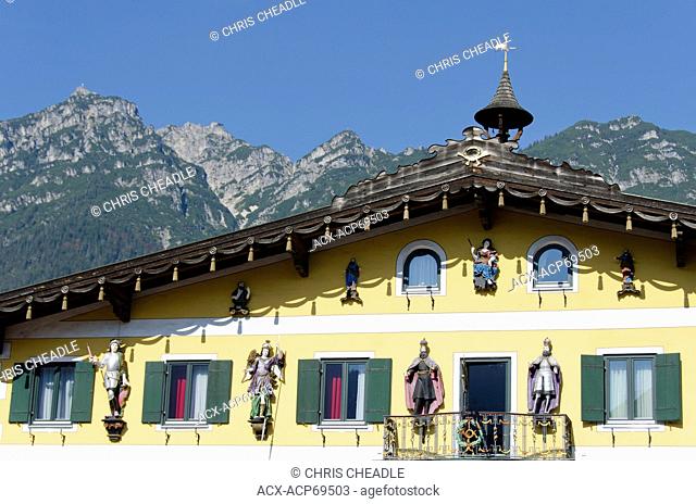 Garmisch-Partenkirchen, a mountain resort town in Bavaria, southern Germany