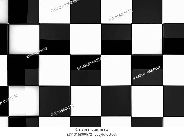 Shiny chess background detail in black and white