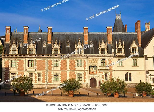 Blois, Castle, Chateau de Blois, Loire et Cher, Pays de la Loire, Loire Valley , UNESCO World Heritage Site, France