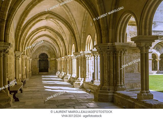 The Cloister of the Old Cathedral, Sé Velha, Alta Area, Coimbra, Baixo Mondego, Centro Region, Portugal, Europe