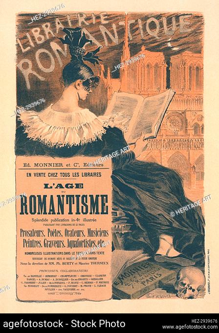 Affiche pour la Librairie Romantique., c1896. Creator: Eugene Samuel Grasset