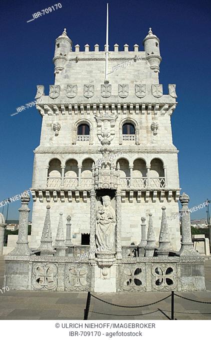 Torre de Belém (Belém Tower), UNESCO World Heritage Site in Lisbon, Portugal, Europe