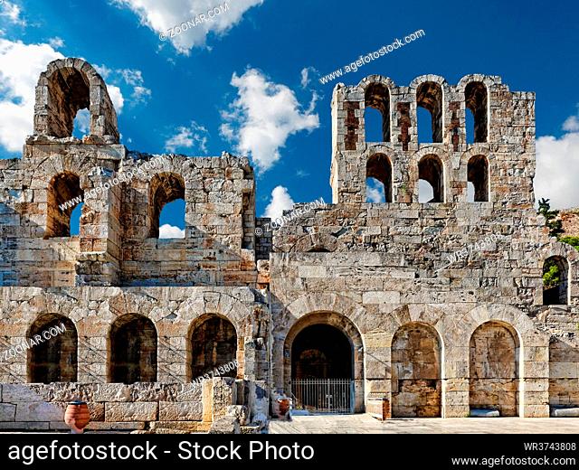 The Odeon of Herodes Atticus also known as Herodeon (161 AD), Greece
